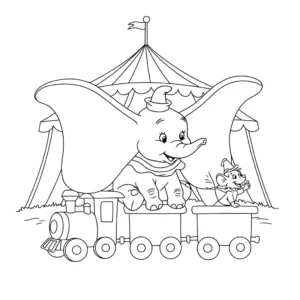 coloriage Dumbo en ligne