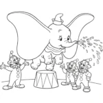coloriage Dumbo gratuit