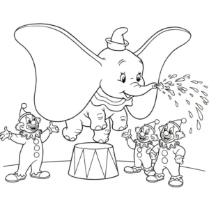 coloriage Dumbo gratuit