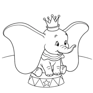 coloriage Dumbo pour enfant de 2 ans