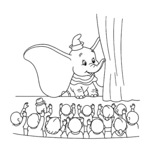 coloriage Dumbo pour enfant à imprimer