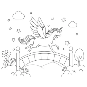coloriage Fée Licorne et découpage à imprimer