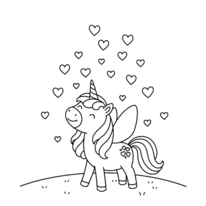 coloriage Fée Licorne pour primaire