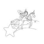 coloriage Fée Licorne en ligne pour enfant