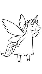 coloriage Fée Licorne en ligne pour enfant