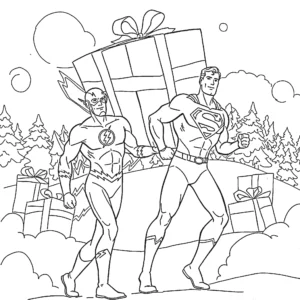 coloriage Flash à imprimer pour enfant de 3 ans