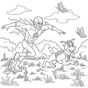 coloriage Flash en ligne pour enfant