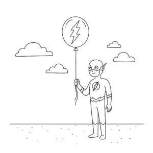 coloriage Flash à imprimer gratuitement pdf