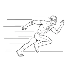 coloriage Flash pour enfant