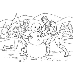coloriage Flash et decoupage a imprimer gratuit
