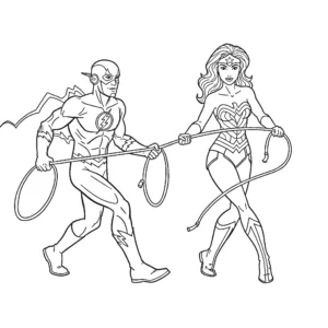 coloriage Flash à imprimer pour enfant de 3 ans