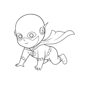 coloriage Flash à imprimer pdf gratuit