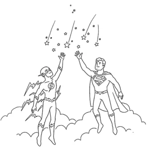 imprimer coloriage Flash