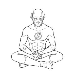 coloriage Flash à imprimer