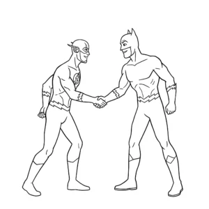 coloriage Flash pour enfant gratuit