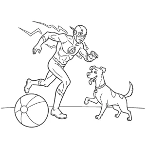 coloriage Flash gratuit
