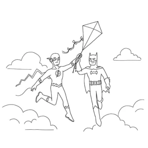 coloriage Flash à imprimer pour enfant de 10 ans