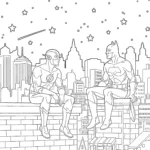 coloriage Flash pour enfants a imprimer gratuit