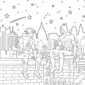 coloriage Flash pour enfants a imprimer gratuit