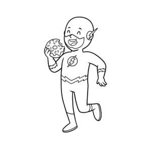 imprimer coloriage Flash pour enfant