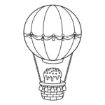 coloriage Gâteau de Pâques à imprimer pdf gratuit