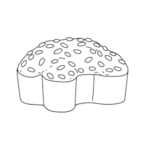 coloriage Gâteau de Pâques à imprimer pour enfant de 12 ans