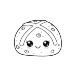 coloriage Gâteau de Pâques de pour enfants
