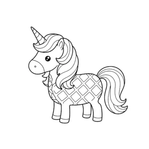 coloriage Glace Licorne pour enfant de 8 ans