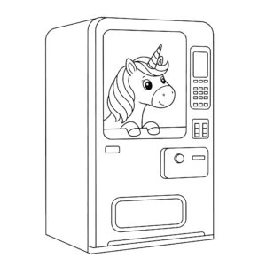 coloriage Glace Licorne pour enfant de 7 ans