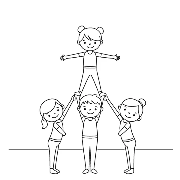 Tranh tô màu Gymnastique