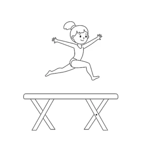 coloriage Gymnastique à imprimer pdf
