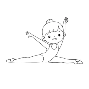 coloriage Gymnastique pour primaire
