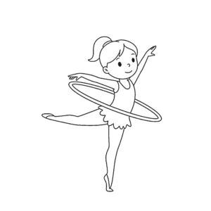 coloriage Gymnastique à imprimer gratuitement