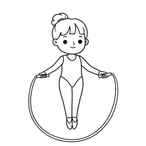 télécharger coloriage Gymnastique gratuit