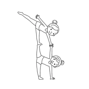 coloriage Gymnastique à imprimer pour enfants