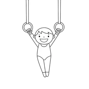 coloriage Gymnastique gratuit en ligne