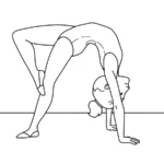 coloriage Gymnastique pour enfant à imprimer