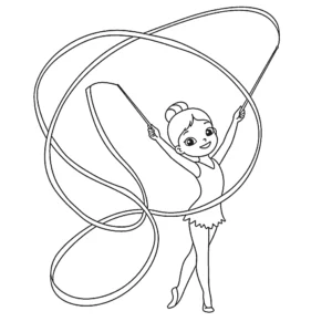 coloriage Gymnastique à imprimer pdf