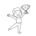 coloriage Gymnastique à imprimer pour enfant de 2 ans
