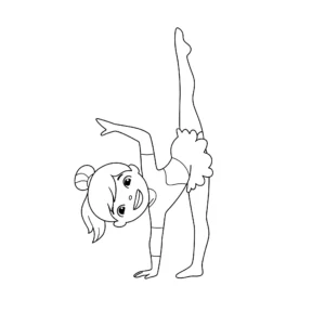 a imprimer coloriage Gymnastique gratuit