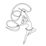 coloriage Gymnastique gratuit pour enfants