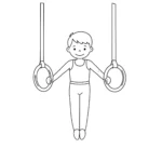 coloriage Gymnastique educatif pour enfant