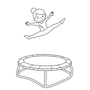 coloriage Gymnastique et dessins