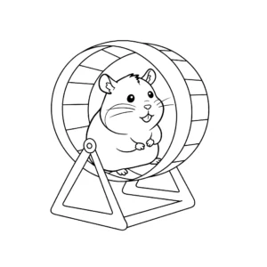 coloriage Hamster gratuit a imprimer