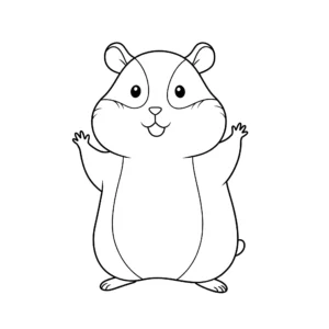 coloriage Hamster pour enfant gratuit