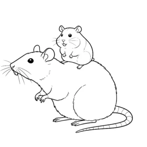coloriage Hamster à imprimer pour enfant de 7 ans
