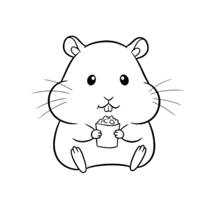 coloriage Hamster et apprentissage