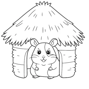 coloriage Hamster pour enfant à imprimer