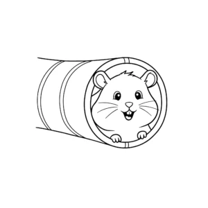 coloriage Hamster gratuit a imprimer