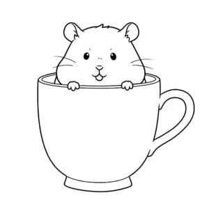 coloriage Hamster pour enfant de 10 ans